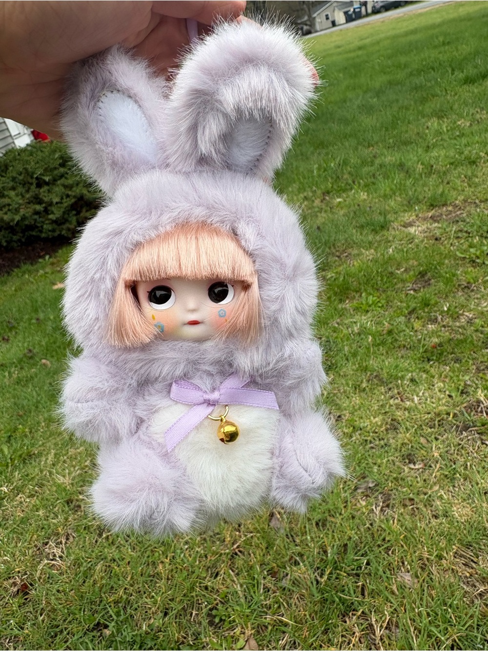 Kawaii Bunny Plush Doll Keychain – Soft Girl Y2K Aesthetic Charm - Picture 7 of 9